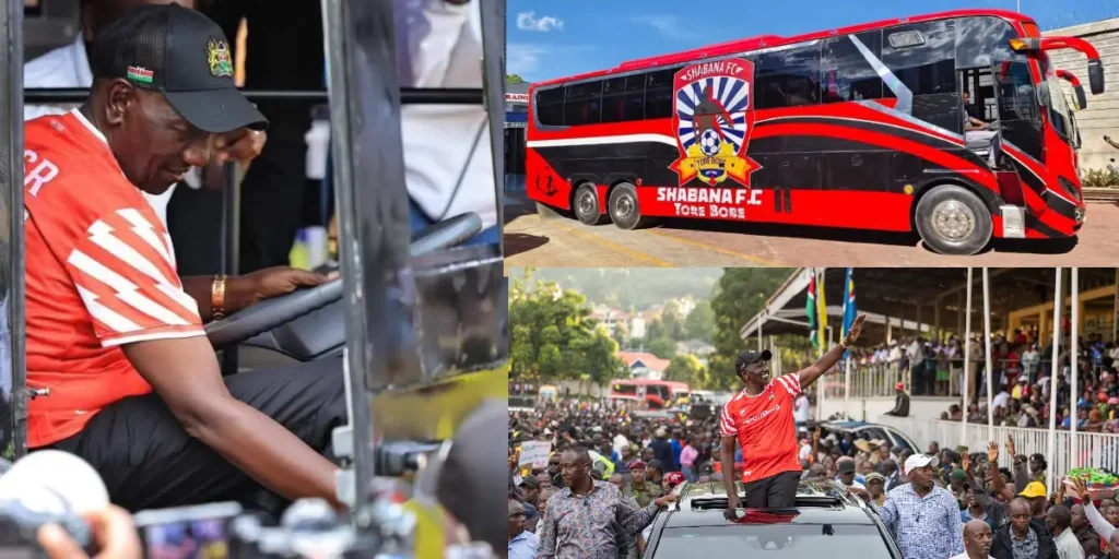 William Ruto Donates 67-Seater Bus to Shabana FC During Kisii Tour