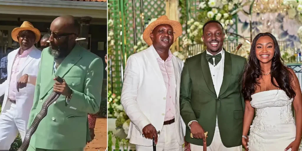 Shaffie Weru’s Walking Stick Steals the Show at High-Profile Karen Wedding